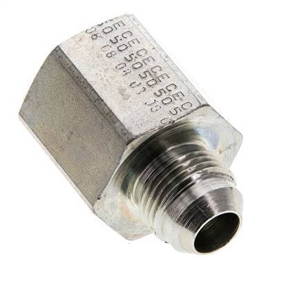 JIC Verloopnippel UNF 3/4''-16 Buitendraad X 1/2'' NPT Binnendraad Staal 210bar