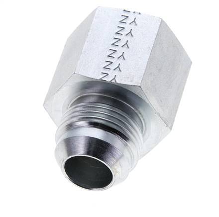 JIC Verloopnippel UN 1-1/16''-12 Buitendraad X 3/4'' NPT Binnendraad Staal 170bar