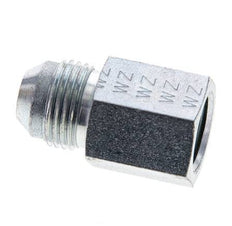 JIC Verloopnippel UNF 3/4''-16 Buitendraad X 3/8'' NPT Binnendraad Staal 210bar