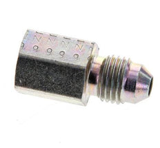 JIC Reducing Nipple UNF 7/16''-20 Male x 1/8'' NPT Female Steel 310bar (4355.5psi) [2 Pieces]