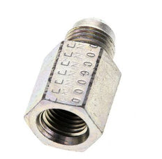 JIC Verloopnippel UNF 9/16''-18 Buitendraad X 1/4'' NPT Binnendraad Staal 275bar