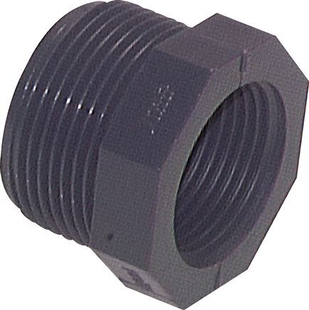 Reducing Ring Rp1'' Female x G1'' Male PVC-U 16bar (224.8psi) EN 1452-3 [5 Pieces]