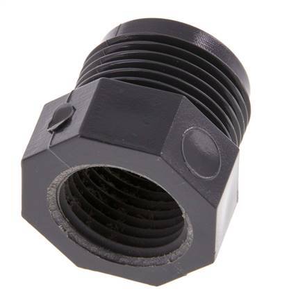 Reducing Ring Rp3/4'' Female x G3/4'' Male PVC-U 16bar (224.8psi) EN 1452-3 [5 Pieces]