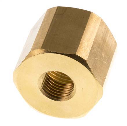 Verloopsok M14 X 1.5 X G3/4'' Messing 16bar 32mm Zeskant