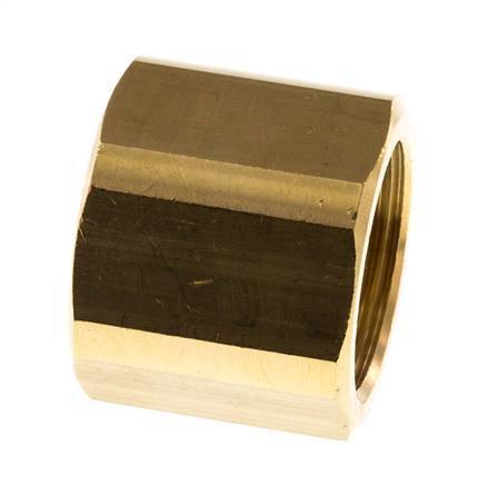 Verloopsok M14 X 1.5 X G3/4'' Messing 16bar 32mm Zeskant