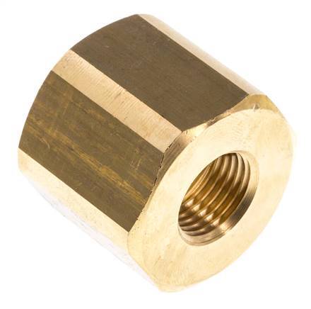 Verloopsok M16 X 1.5 X G3/4'' Messing 16bar 32mm Zeskant