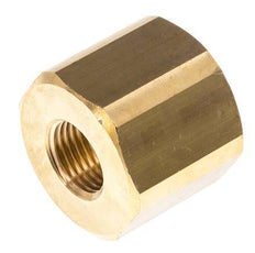 Verloopsok M16 X 1.5 X G3/4'' Messing 16bar 32mm Zeskant