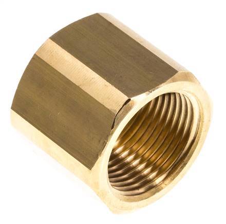Verloopsok M16 X 1.5 X G3/4'' Messing 16bar 32mm Zeskant