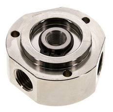 3-Weg draaidoorvoer 1/8" x 1/4" x3/8" Vernikkeld Messing PUR 0 bar (0.0psi)