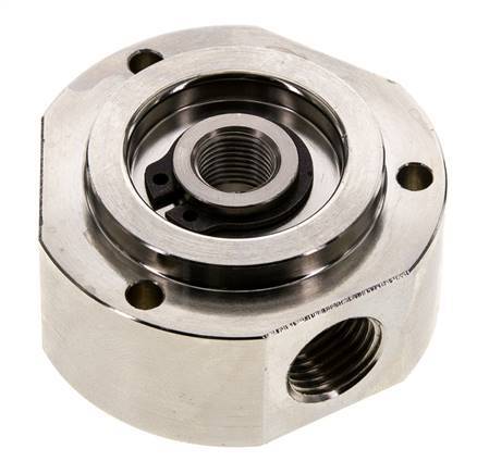 3-Weg draaidoorvoer 1/8" x 1/4" x3/8" Vernikkeld Messing PUR 0 bar (0.0psi)