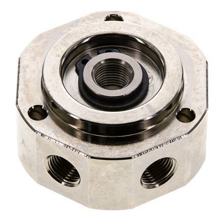 Draaidoorvoer X3/6'' Binnendraad Vernikkeld Messing Fkm 12bar