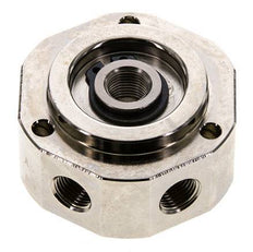 Draaidoorvoer X3/6'' Binnendraad Vernikkeld Messing Fkm 12bar