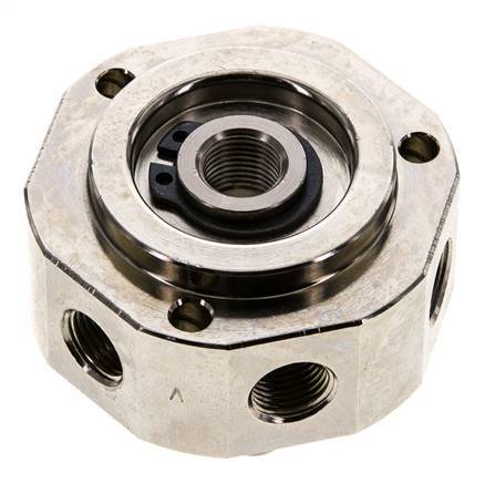 Draaidoorvoer X3/6'' Binnendraad Vernikkeld Messing Fkm 12bar