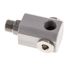 4-Weg Draaidoorvoer G3/8'' Aluminium NBR 10bar