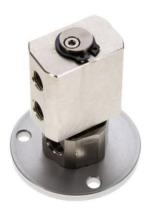 Draaidoorvoer G1/8'' Binnendraad Vernikkeld Messing PUR 12bar Compact