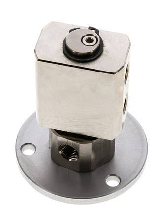 Draaidoorvoer G1/8'' Binnendraad Vernikkeld Messing PUR 12bar Compact