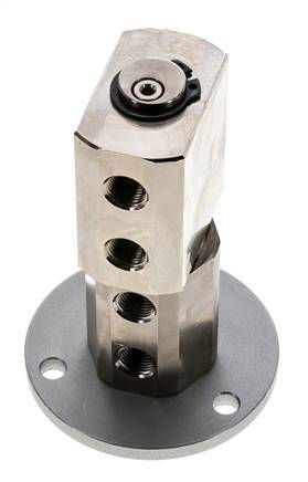 Draaidoorvoer G1/8'' Binnendraad Vernikkeld Messing PUR 0bar Vacuüm