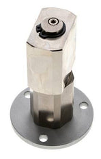 Draaidoorvoer G1/8'' Binnendraad Vernikkeld Messing PUR 0bar Vacuüm