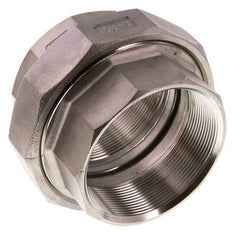 Rechte Aansluiting Rp3 '' Binnendraad RVS Vlakke Afdichting PTFE 16bar