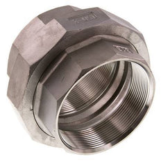 Rechte Aansluiting Rp3 '' Binnendraad RVS Vlakke Afdichting PTFE 16bar