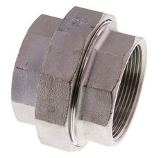 Rechte Koppeling Rp2'' Binnendraad RVS Vlakke Afdichting PTFE 16bar