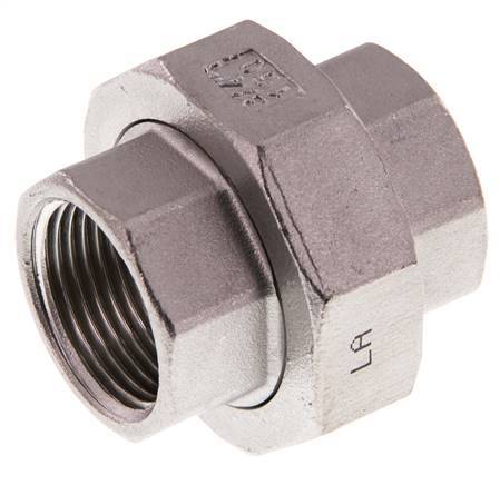 Rechte Koppeling Rp3/4 '' Binnendraad RVS Vlakke Afdichting PTFE 16bar