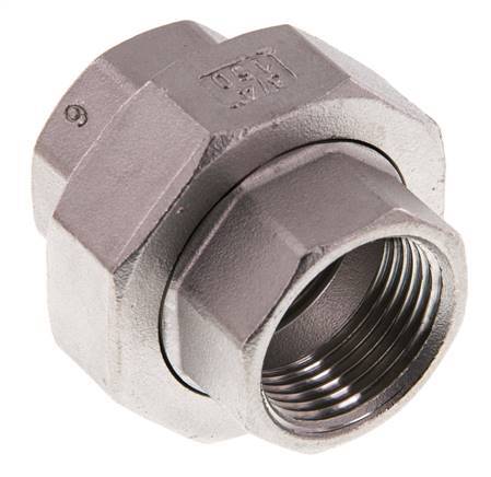 Rechte Koppeling Rp3/4 '' Binnendraad RVS Vlakke Afdichting PTFE 16bar