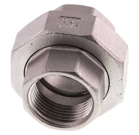Rechte Koppeling Rp3/4 '' Binnendraad RVS Vlakke Afdichting PTFE 16bar