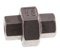 Rechte Koppeling Rp1/8'' Binnendraad RVS Vlakke Afdichting PTFE 16bar