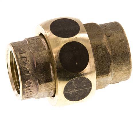 Rechte Koppeling Rp1/2'' Binnendraad Messing Vlakke Afdichting Centellen 16bar