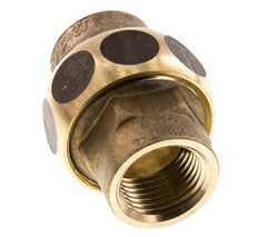 Rechte Koppeling Rp1/2'' Binnendraad Messing Vlakke Afdichting Centellen 16bar