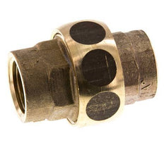 Rechte Koppeling Rp1/2'' Binnendraad Messing Vlakke Afdichting Centellen 16bar