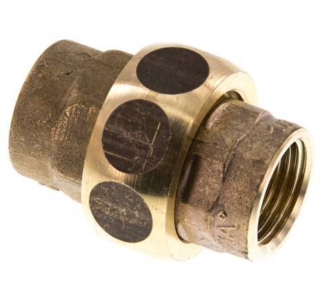 Rechte Koppeling Rp1/2'' Binnendraad Messing Vlakke Afdichting Centellen 16bar