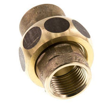 Rechte Koppeling Rp1/2'' Binnendraad Messing Vlakke Afdichting Centellen 16bar
