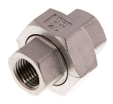 Rechte Koppeling Rp1/4'' Binnendraad RVS Vlakke Afdichting PTFE 16bar