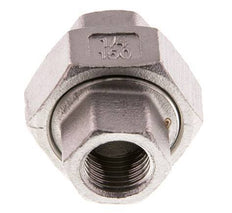 Rechte Koppeling Rp1/4'' Binnendraad RVS Vlakke Afdichting PTFE 16bar