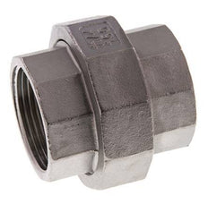 Rechte Aansluiting Rp1 1/4'' Binnendraad RVS met Vlakke Afdichting PTFE 16bar