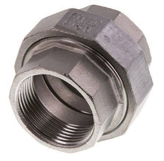 Rechte Aansluiting Rp1 1/4'' Binnendraad RVS met Vlakke Afdichting PTFE 16bar