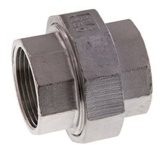 Rechte Aansluiting Rp1 1/4'' Binnendraad RVS met Vlakke Afdichting PTFE 16bar