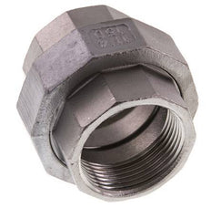 Rechte Aansluiting Rp1 1/4'' Binnendraad RVS met Vlakke Afdichting PTFE 16bar