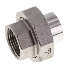 Rechte Koppeling Rp1'' Binnendraad X 33.7mm Laseind RVS Conische Afdichting 16bar