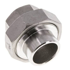 Rechte Koppeling Rp1'' Binnendraad X 33.7mm Laseind RVS Conische Afdichting 16bar
