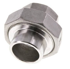 Rechte Koppeling Rp1'' Binnendraad X 33.7mm Laseind RVS Conische Afdichting 16bar