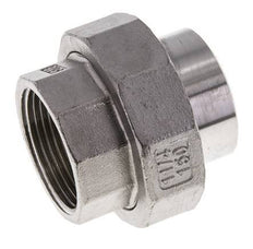 Rechte Aansluiting Rp1 1/4'' Binnendraad X 42.4mm Laseinde RVS Conische Afdichting 16bar