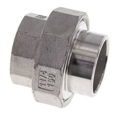 Rechte Aansluiting Rp1 1/4'' Binnendraad X 42.4mm Laseinde RVS Conische Afdichting 16bar