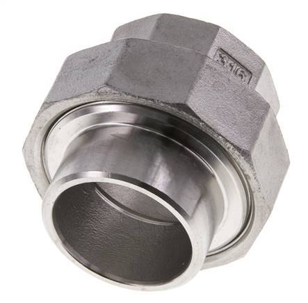 Rechte Aansluiting Rp1 1/4'' Binnendraad X 42.4mm Laseinde RVS Conische Afdichting 16bar
