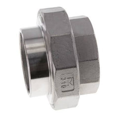 Rechte Koppeling Rp2'' Binnendraad X 60.3mm Laseind RVS Conische Afdichting 16bar