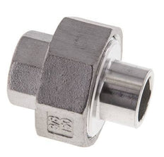 Rechte Koppeling Rp3/8 '' Binnendraad X 17.2mm Laseind RVS Conische Verbinding 16bar
