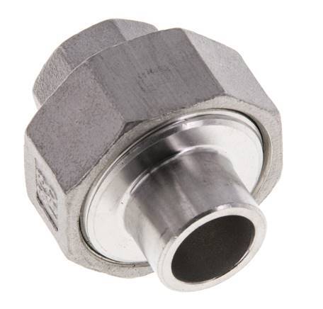 Rechte Koppeling Rp3/8 '' Binnendraad X 17.2mm Laseind RVS Conische Verbinding 16bar