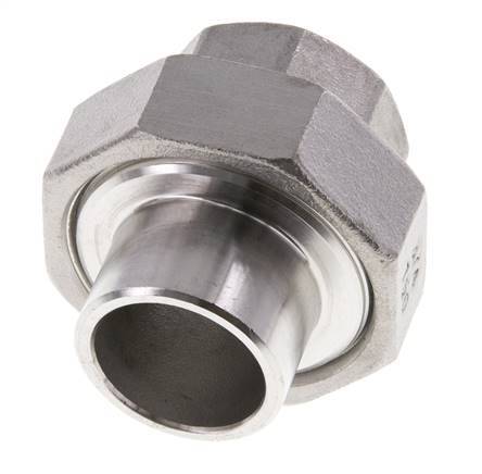 Rechte Koppeling Rp3/4 '' Binnendraad X 26.9mm Laseind RVS Conische Verbinding 16bar